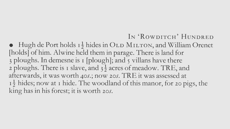 1080s – Milton Village